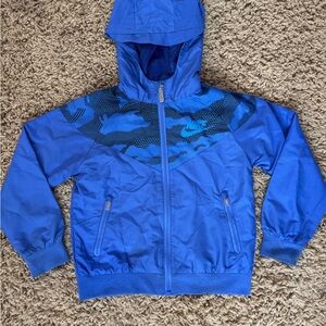 Nike Blue Camo Hooded Jacket